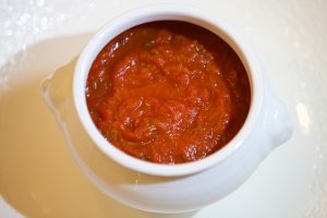 tomato sauce container