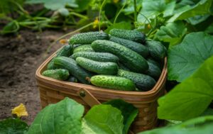 cucumber in a basket, best tiktok gardening channels