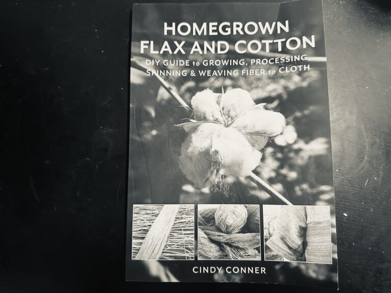 homegrown flax and cotton book