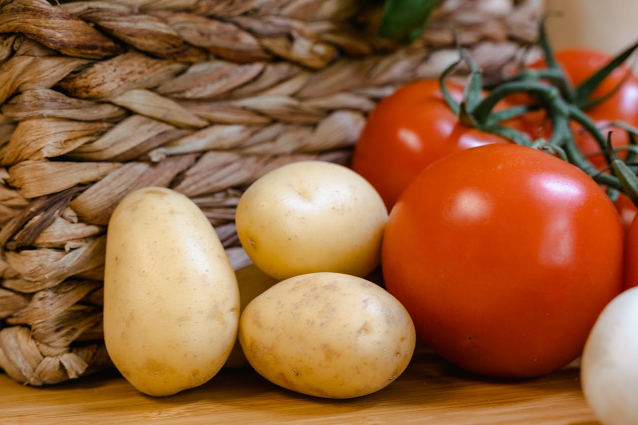 potato and tomatoes