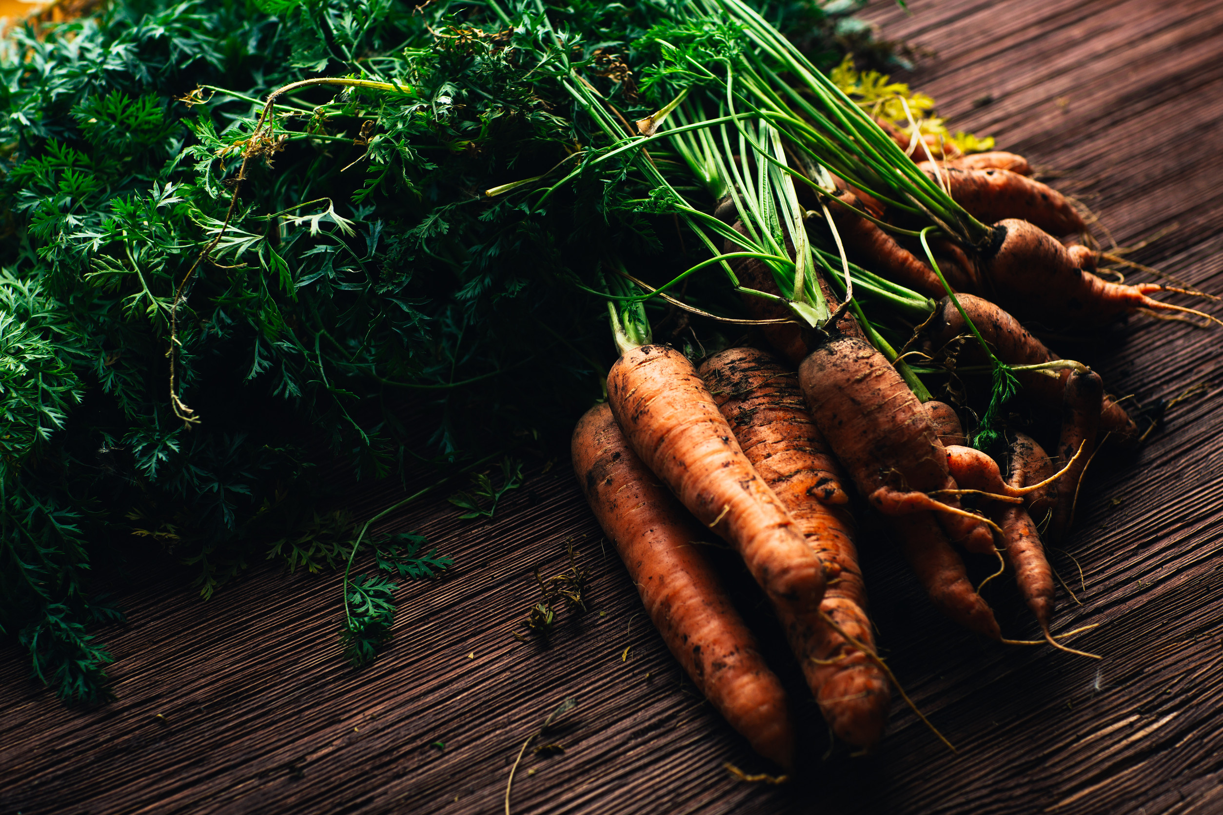 Some root vegetables sweeten after first frost. 