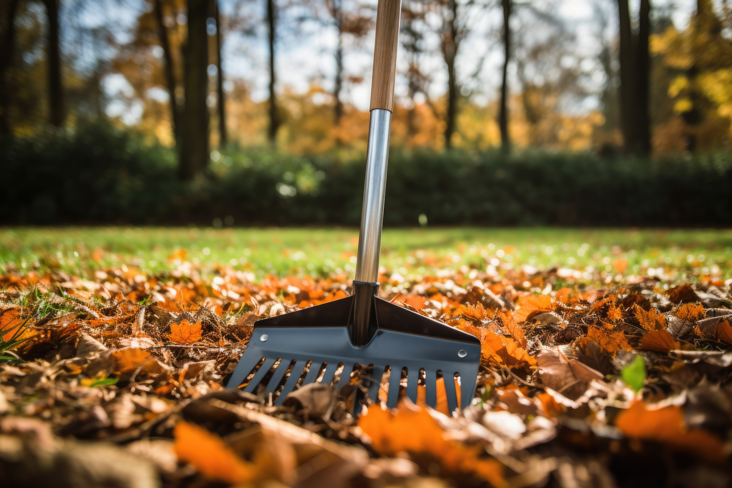 You use some garden tools more in the fall than the summer.