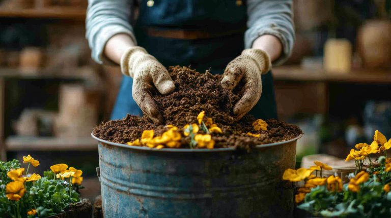 Some plants benefit from extra compost in Autumn.