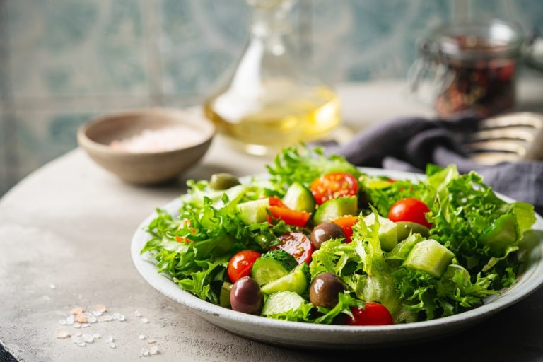 Some fast-growing greens are perfect for a quick fall salad.