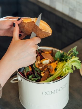 Some easy compost bins are made from fall yard waste