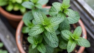 bringing herbs indoors