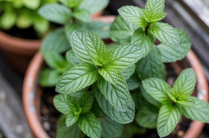 bringing herbs indoors