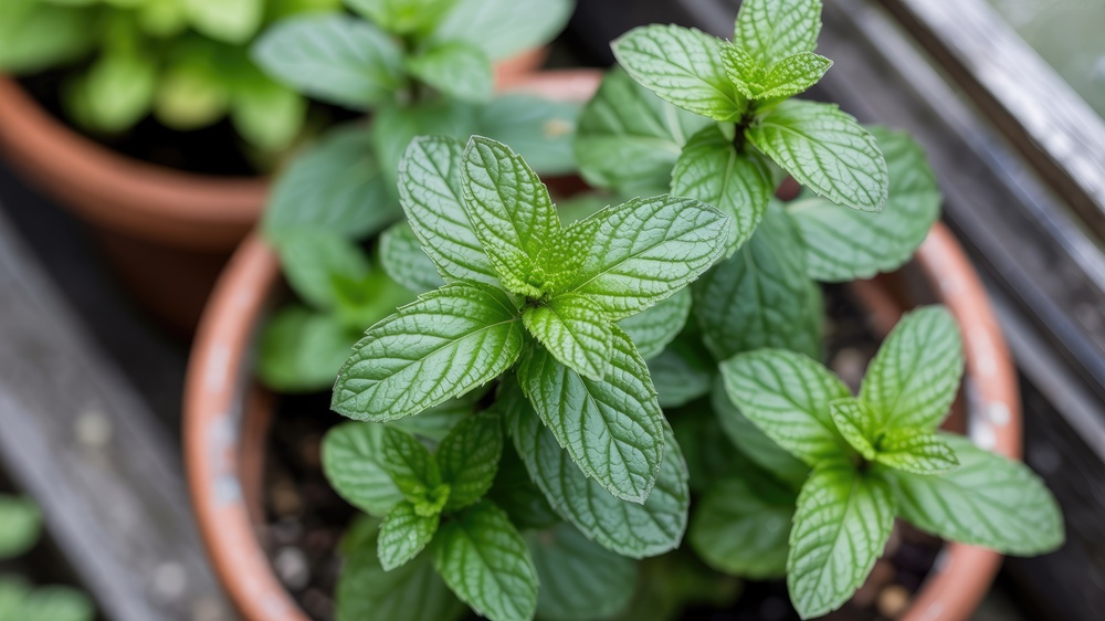 bringing herbs indoors